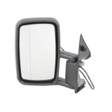 Oglinda exterioara Mercedes Sprinter 208-416 1995-2006 partea stanga View Max crom convex carcasa neagra reglare manuala fara incalzire, Model Scurt