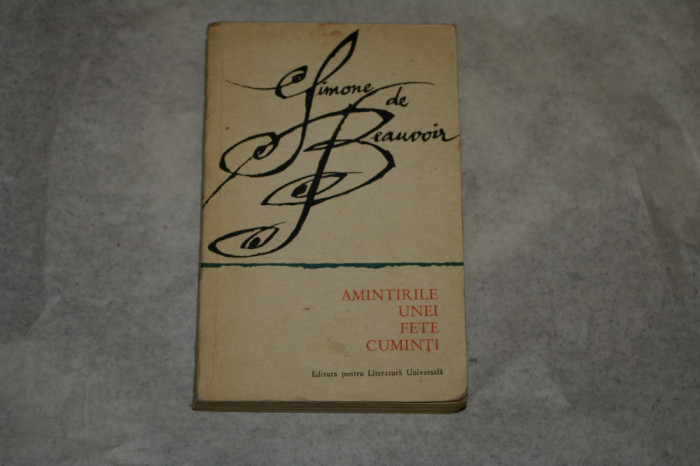 Amintirile unei fete cuminti - Simone de Beauvoir - 1965