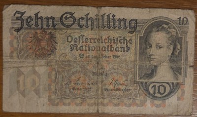 10 schilling 1946, Austria foto