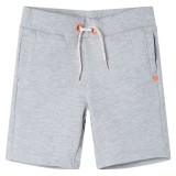 Pantaloni scurti pentru copii cu snur, gri, 104 GartenMobel Dekor, vidaXL