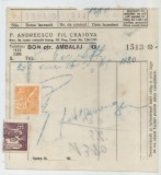 Romania, P. Andreescu Fii, Bon pentru ambalaj, Craiova