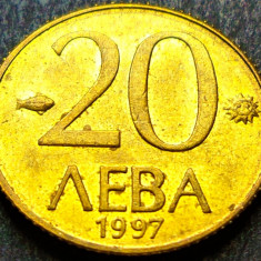 Moneda 20 LEVA - BULGARIA, anul 1997 * cod 2889 = A.UNC