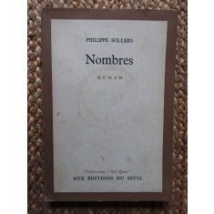 Nombres -Philippe Sollers CU DEDICATIE SI AUTOGRAF