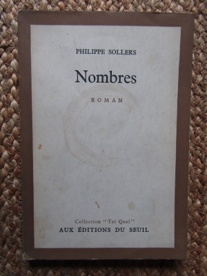 Nombres -Philippe Sollers CU DEDICATIE SI AUTOGRAF foto
