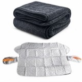 Pachet Ingrijire Auto &ndash; Prosop Uscare 800 GSM + Husa Protectie Parbriz 150x110 cm