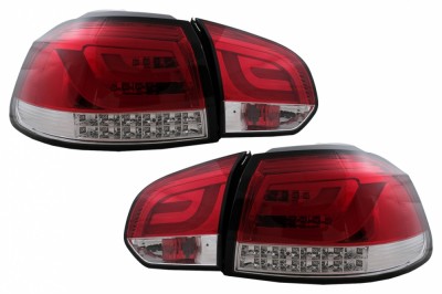 Stopuri Full LED VW Golf 6 VI (2008-2013) Rosu Clar Performance AutoTuning foto