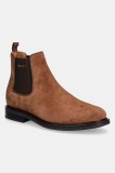 Gant botine din piele intoarsa St Fairkon barbati, culoarea maro, 29653819 G914