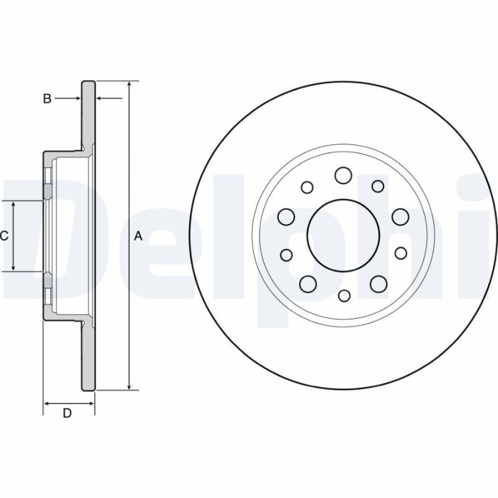 DELPHI BG4655C Disc frana