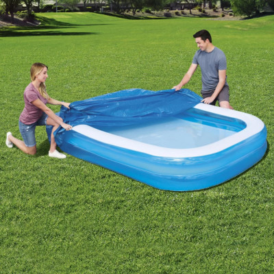 Bestway Prelată de piscină Flowclear, 262x175x51 cm foto