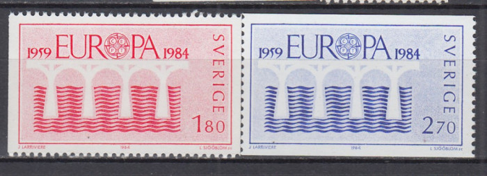 SUEDIA 1984 EUROPA SERIE MNH