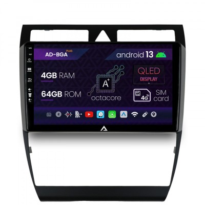 Navigatie Audi A6 (1999-2004), Android 13, A-Octacore 4GB RAM + 64GB ROM, 9 Inch - AD-BGA9004+AD-BGRKIT429 foto
