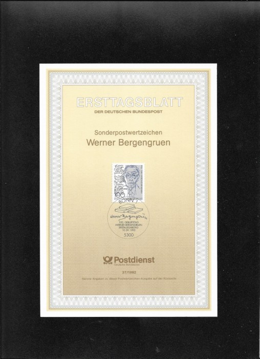 Germania FDC 37.1992