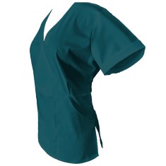 Halat Medical Pe Stil, Turcoaz Inchis cu Elastan, Model Marinela - XS