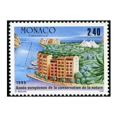 Monaco 1995 - Arhitectura 1v.neuzat,perfecta stare(z)