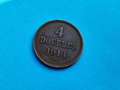 4 Doubles 1914 Guernsey-RAR foto