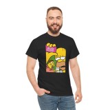 Tricou personalizat barbati, negru, tematica The Simpsons 2 (desene animate vintage), marimea M