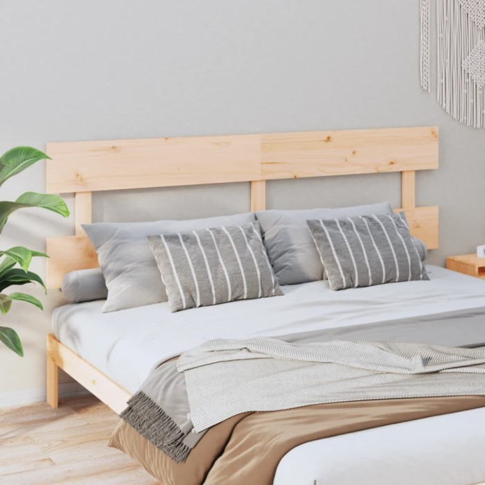 Gossi tablie de pat, 204x3x81 cm, lemn masiv de pin