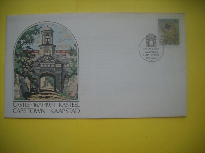 HOPCT PLIC S NR 922 CASTELUL CAPE TOWN 1679-1979 RSA AFRICA DE SUD -NECIRCULAT