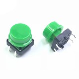 Buton cu capac rotund 12x12x7.3mm Arduino (culoare: VERDE) (b.1951)