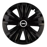 Set 4 capace roti pentru Dacia nou, model Glory negru, R16