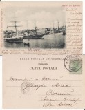 Constanta- Vapoare , Portul -clasica, rara, Circulata, Printata