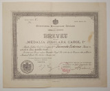 Brevet medalia jubiliara Carol I 1906 - medicina, Eforia Spitalelor Civile