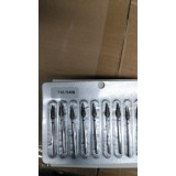 Bit pentru cuticulă diamant, picătură, br&acirc;u albastru, 266/040B