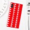 Toc TPU Square 3D Diamond Apple iPhone X / XS RED