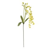 Cumpara ieftin Floare artificiala galbena verde 15x6x80 cm