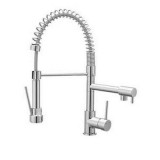 Baterie bucatarie Bilbrough, monocomanda, cartus ceramic 35 mm, corp alama, finisaj cromat