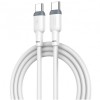 Cablu Date si Incarcare USB-C - USB-C XO Design NB208B, 60W, 1m, Alb