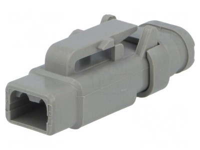 Conector DTM Mamă 2 Pini Gri IP68 foto