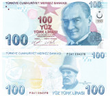 Turcia 100 Lira 2009 P-226d UNC