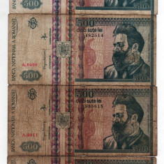 Bancnote 500 lei - România, 1992