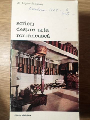 SCRIERI DESPRE ARTA ROMANEASCA-AL. TZIGARA-SAMURCAS foto