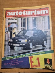 revista autoturism aprilie 1992 - formula 1 a 43-a editie