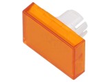 Lentilă buton 16mm portocalie plastic EAO 51
