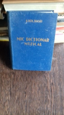 MIC DICTIONAR MUZICAL - A. DOLJANSKY foto