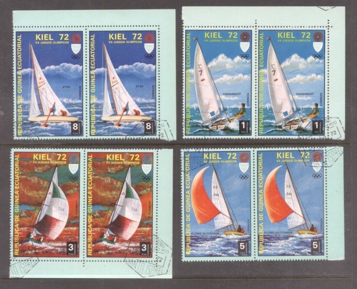 Eq. Guinea 1972 2 x Sport Olympic games Mi.98 100-102 used TA.010