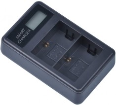 Incarcator smart charger Dual LC-E6 LP-E6 pentru Canon 5D II 7D 60D 70D 6D 5D III