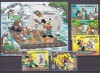 Dominica 1985 Disney Twain MI 933-937 + bl.103 MNH, Nestampilat