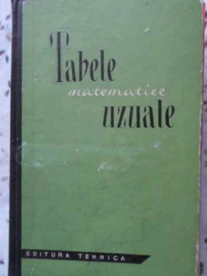 TABELE MATEMATICE UZUALE-COLECTIV-190300 foto
