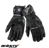 Manusi barbati pentru scuter - motocicleta racing vara Seventy model SD-R12 negru Negru XXL (11 cm)