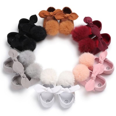 Balerini bebelus cu pampon Drool (Culoare: Negru, Marime: 1) foto