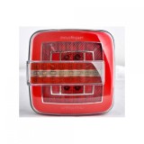 Lampa Stop LED Patrata 24V ALM - Semnalizare, Frana, Pozitie, Marsalier, Ceata, Dimensiuni 136x134x58mm