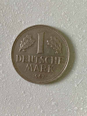 Moneda 1 DEUTSCHE MARK - 1963 G - Germania - KM 110 (264) foto