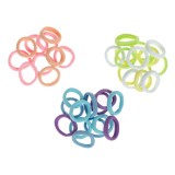 Elastice de par din frotte cu lurex, Set 36 buc, Multicolor, CMCLASS