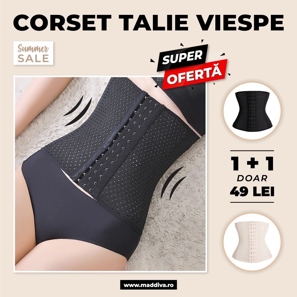 Chiloti modelatori Daisy - Corset cu efect de subțiere - Bej - Bej