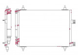 Condensator climatizare Peugeot 307, 03.2005-2008, motor 2.0, 103 kw benzina, cutie manuala/automata, full aluminiu brazat, 550(510)x360x16 mm, cu us, SRLine