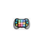 Consola interactiva de jocuri pop it, cu 6 butoane si 600 de niveluri, Gri/Negru